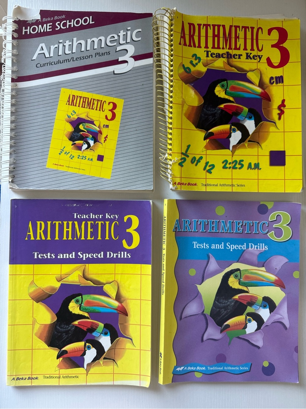 Abeka | A Beka Arithmetic 3 Homeschool Curriculum Math Speed Drills Teacher Key